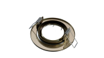 Ceiling lighting point fitting VEPA round adjustable brass